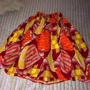 Beautiful African print skater skirt!
